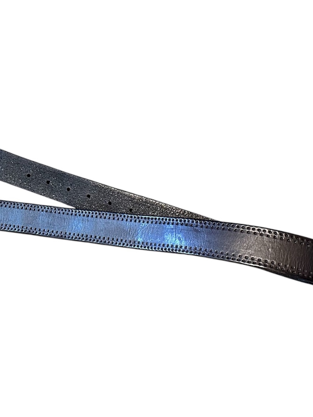 Levi's Black Leather Belt with Silver Hardware